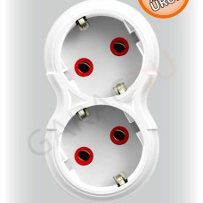 2 li Topraklı Kablosuz Golyat Priz Çoğaltıcı 1 Adet, Golyat Piriz, İkili Priz