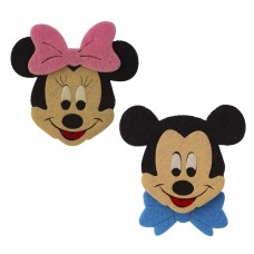 Keçe 7 cm Mini Mouse  ve Mickey Mouse Süsleri 6 Adet