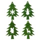 Desenli Yılbaşı Çam Ağacı Süsleri 4 Adet (RENK SEÇMELİ)