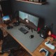 Ofis, Oyuncu ve Çalışma Masası İçin Masa ve Mouse Matı Pad Gri 50x100 cm